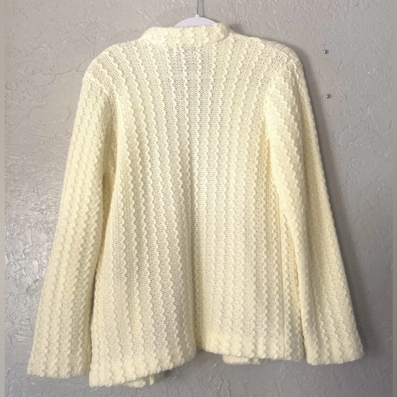 Vintage Country Craft Cardigan Sweater Women's Size Medium Beige 70’s 80’s GUC - Picture 15 of 15